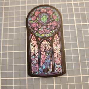 10/$10 Sticker Stained Glass Black Cat Theme Wicca Witchy